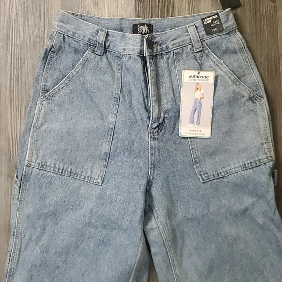 Super high rise carpenter blue jeans - Picture 4 of 4